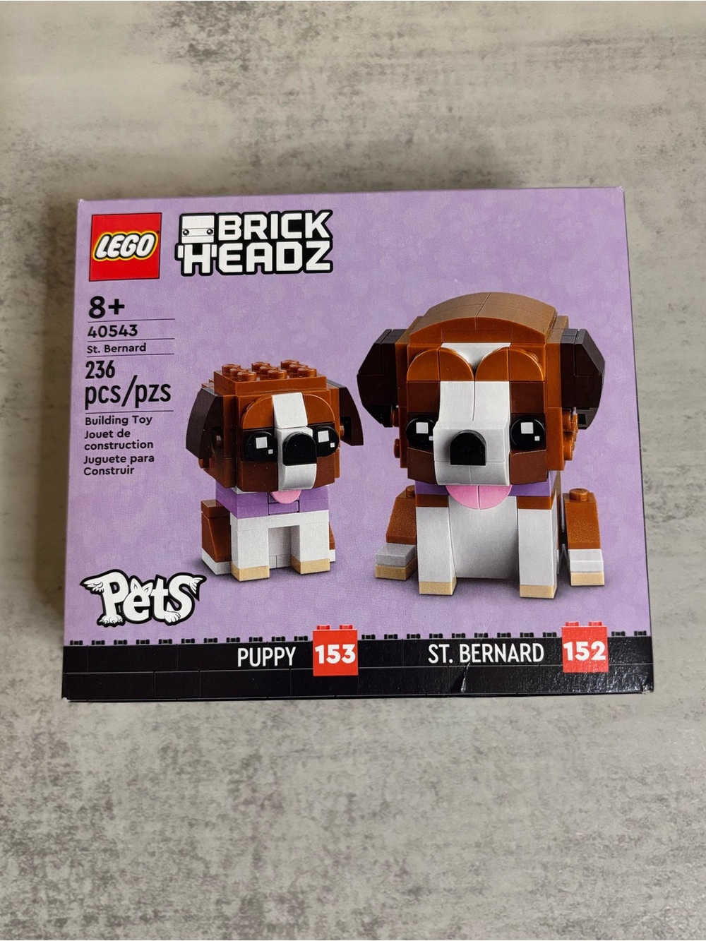 Lego BrickHeadz Pets St. Bernard Set (#40543)